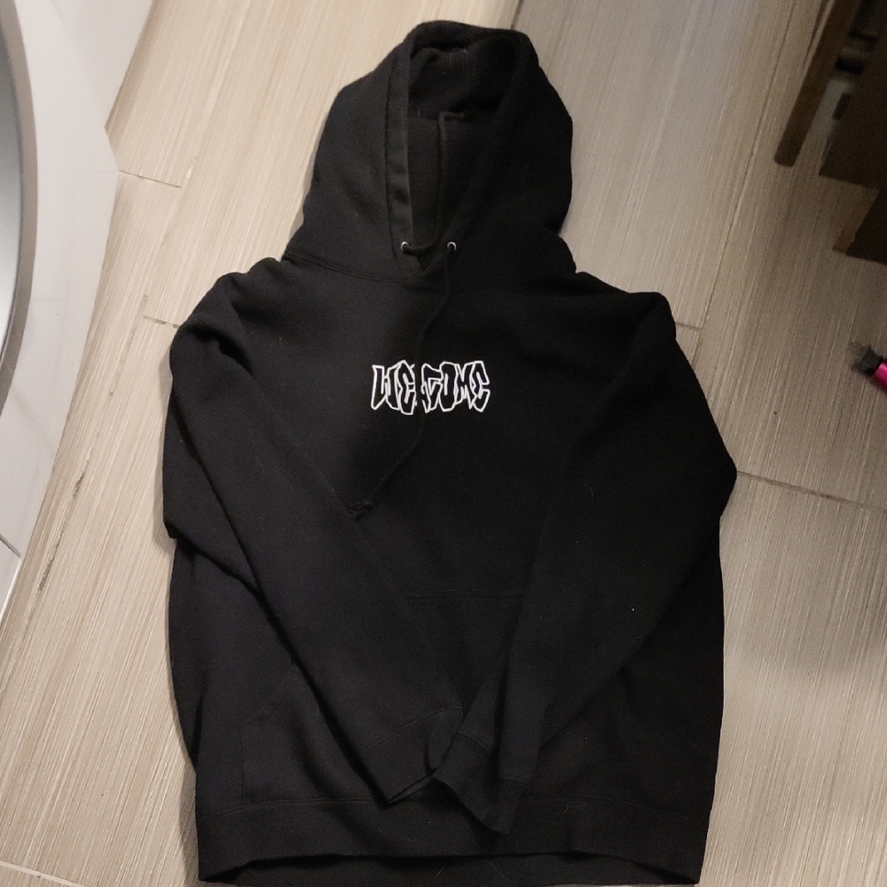 Empyre Black Hoodie with White Graphic